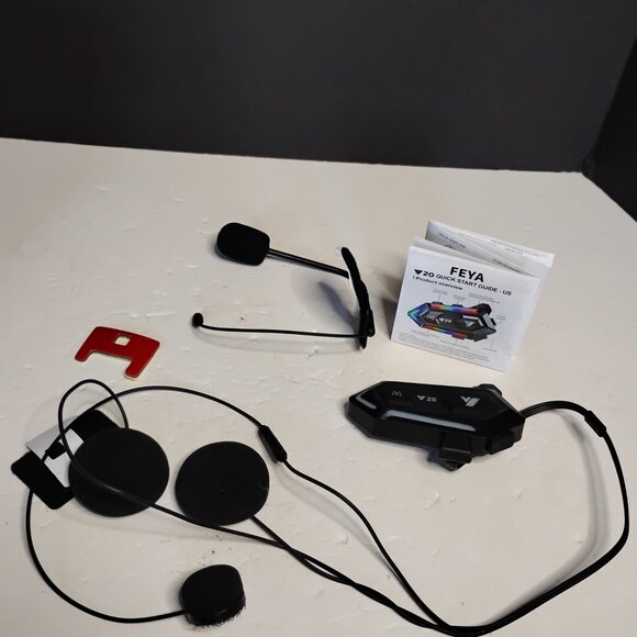 Feya Helmet Wireless Earphone With RBG Lights - Picture 7 of 14